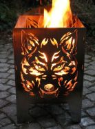 dizajnov� ohnisko so sveteln�mi efektmi Vlk  L