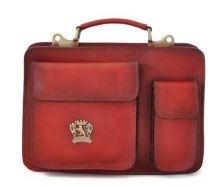 p�nska ko�en� aktovka Pratesi Milano small 3