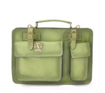 p�nska ko�en� aktovka Pratesi Milano small 5