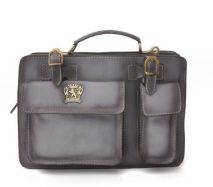 p�nska ko�en� aktovka Pratesi Milano small 6