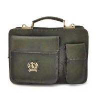 p�nska ko�en� aktovka Pratesi Milano small 7