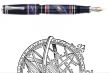 plniace pero ru�ne malovan� VIA LATTEA Marlen Pens 34 - pohlad 1 - www.glancshop.sk