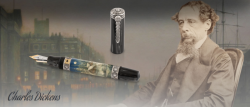 strieborn� luxusn� plniace pero Charles Dickens