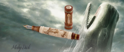 luxusn� plniace pero s vresov�m drevom Moby Dick