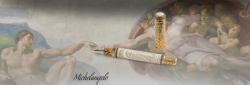luxusn plniace pero zlato, slonovina Michelangelo