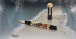 luxusn rune maovan plniace pero so zlatom Moji