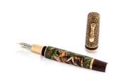 luxusn rune malovan plniace pero, zlato Tarzan Magnum