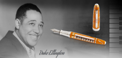 luxusn strieborn plniace lakovan pero Duke Ellington