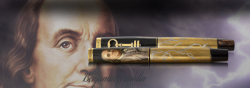 luxusn� ru�ne malovan� plniace pero Benjamin Franklin