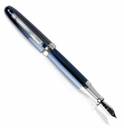 zlat� plniace pero s diamantmi Blue Gold