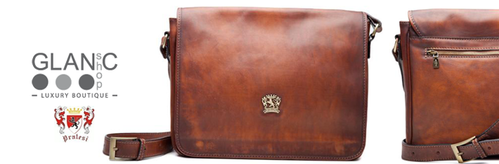 luxusn� ko�en� messenger ta�ky PRATESI, www.glancshop.sk