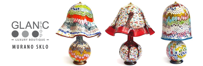 lampy z Murano skla, www.glancshop.sk
