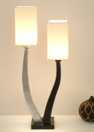 dizajnov kovov stoln lampa QUADRANGOLARE - www.glancshop.sk
