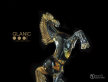 umeleck socha z Murano skla k kritl, zlato 10, detail - www.glancshop.sk