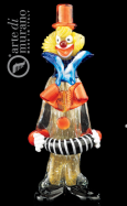 umeleck figrka klauna z Murano skla vka 28cm 1