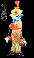 umeleck figrka klauna z Murano skla vka 32cm 3