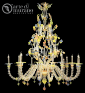 luxusn luster z Murano skla priemer 180cm, vka 160cm 8