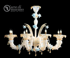 luxusn luster z Murano skla priemer 105cm, vka 90cm 11