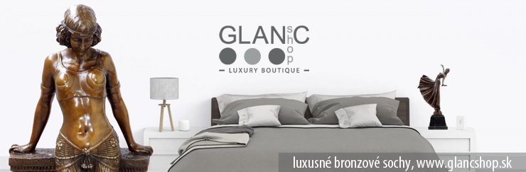 luxusn bronzov sochy, www.glancshop.sk