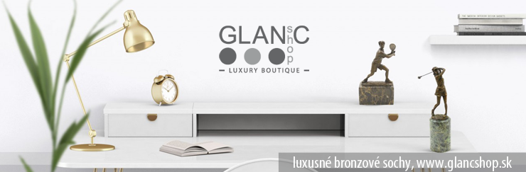 luxusn bronzov sochy, www.glancshop.sk