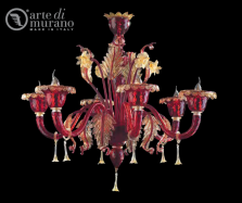 luxusn� luster z Murano skla priemer 85cm, v��ka 85cm 25