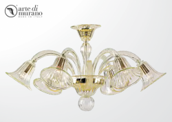 luxusn luster z Murano skla priemer 90cm, vka 50cm 33