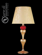 luxusn stolov lampa z Murano skla priemer 45cm, vka 92cm
