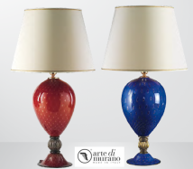 stolov� lampa z Murano skla priemer 45cm, v��ka 83cm 13