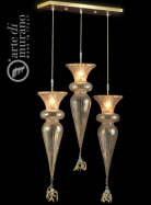 modern zvesn svetlo z Murano skla 55x15cm, vka 145cm 11