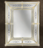 luxusn umeleck zrkadlo z Murano skla 80x100cm 1 - www.glancshop.sk