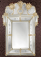 luxusn umeleck zrkadlo z Murano skla 90x126cm 11 - www.glancshop.sk