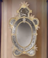 luxusn umeleck zrkadlo z Murano skla 64x110cm 14 - www.glancshop.sk