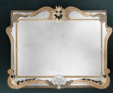 luxusn umeleck zrkadlo z Murano skla 176x135cm 31 - www.glancshop.sk