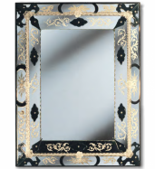 luxusn umeleck zrkadlo z Murano skla 70x90cm 32 - www.glancshop.sk