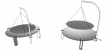 zvesn gril pre ohnisko SPACE a GRACE 63cm - pohlad 4 - www.glancshop.sk