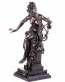 vek bronzov socha ena s lrou - pohlad 1 - www.glancshop.sk