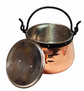 meden� poc�novan� kotl�k obsah 10 litre s pokrievkou