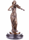 bronzov� socha na mramorovom podstavci Hustlistka 16 - pohlad 1 - www.glancshop.sk