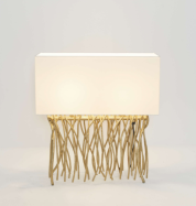 dizajnov� stoln� lampa CAPRI long bielozlat�