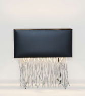 dizajnov� stoln� lampa CAPRI long �iernostrieborn�