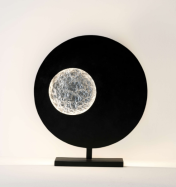 dizajnov� stoln� lampa LUNA strieborn�