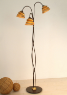 dizajnov� stojaca lampa SNAIL ONE zlat�