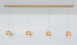 dizajnov� z�vesn� svietidlo, luster  SUOPARE zlat�