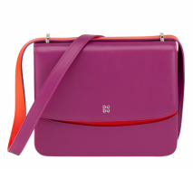 d�mska ko�en� kabelka DuDu Milano fuchsia 4