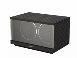 natahova� pre dvoje hodinky Benson Swiss Series �ierna ko�a 