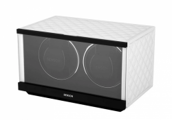 natahova� pre dvoje hodinky Benson Swiss Series biela ko�a 8