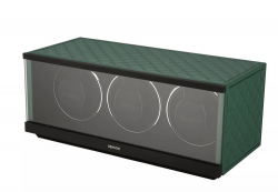 natahova� pre troje hodinky Benson Swiss Series zelen� ko�a 