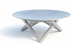 dizajnov� kovov� prenosn� ohnisko FUTURA XXL nerez