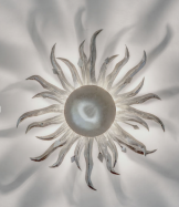 dizajnov� n�stenn� svietidlo SLUNCE PICCOLO strieborn�