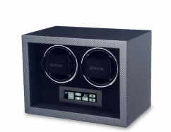 na�ahova� pre dvoje hodinky Benson Compact Double carbon